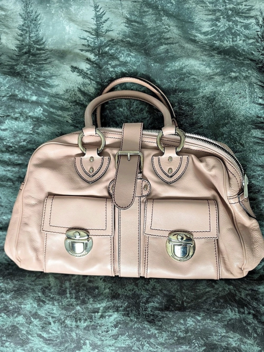 Marc Jacobs Venetia Satchel in Pink/Peach